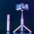 Selfie Stick Tripod, Lightweight Aluminum All in One Extendable Phone Tripod Selfie Stick Bluetooth with Remote